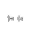 Pendientes Mariposa - 10 * 5 mm - Plata Bañado Oro y Plata Rodiada