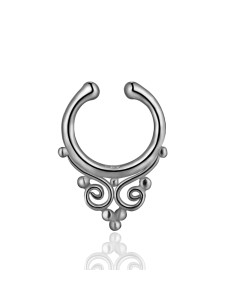 Piercing Septum - 15 mm - Bañado Oro y Plata Rodiada 2