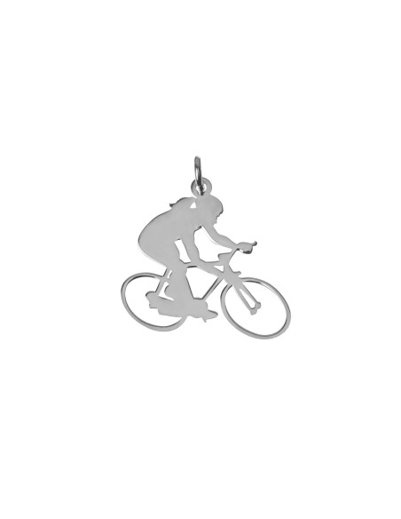 Charm - Ciclismo - 19 * 22 mm - Bañado Oro y Plata Rodiada