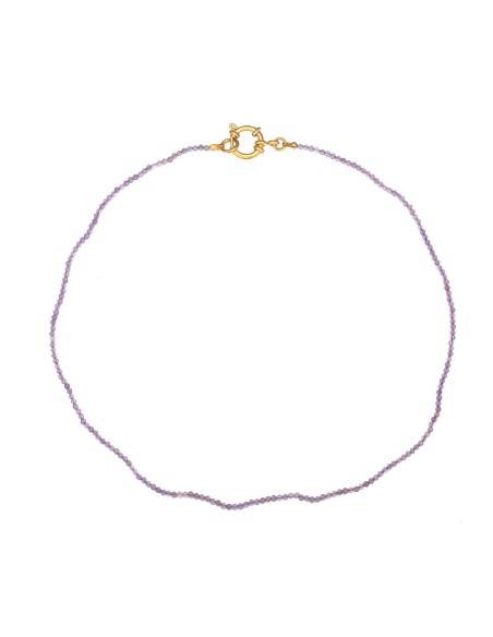 Collar Acero - Mineral 2,5mm - 40 cm - Bañado Oro