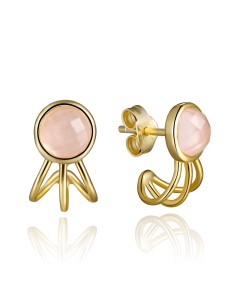 Pendiente Mineral - 6mm - Plata Bañado Oro y Plata Rodiada 2