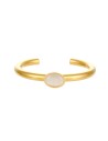 Pulsera Acero Mineral - 67 mm - Bañado Oro y Plata Rodiada