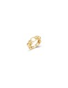 Anillo Pantera  Circonita - 8mm - Bañado Oro