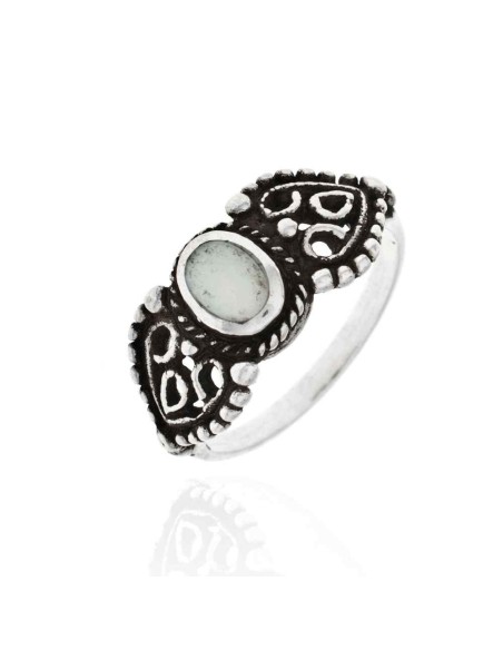 Anillo Mineral - Oval 6*3,5mm - Plata Anillo Mineral - Oval 6*3,5mm - Plata