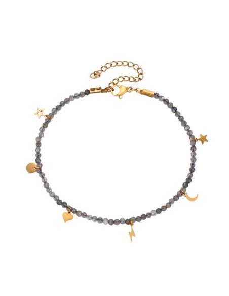 Tobillera Acero Mineral - 20 + 5 - Bañado Oro