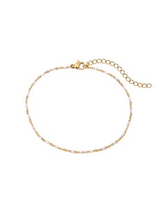 Pulsera Acero Enamel - 16+5 cm - Bañado Oro 2