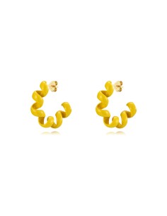 Pendientes Espiral - Enamel 26*6,50 mm - Bañado Oro 2