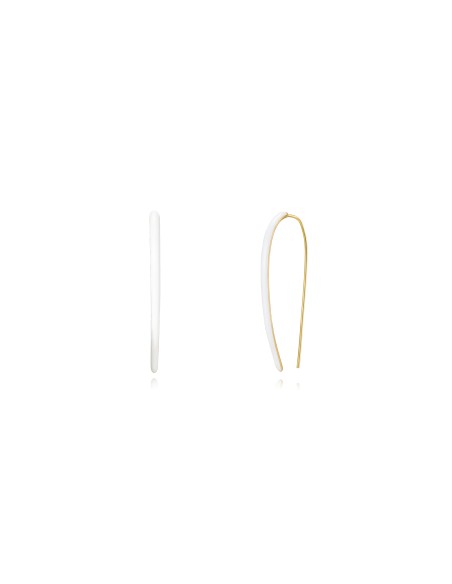 Pendientes Largo - Enamel - 48 mm - Bañado Oro Pendientes Largo - Enamel - 48 mm - Bañado Oro