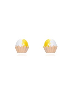 Pendientes Magdalena - Enamel - 6 mm - Bañado Oro 2