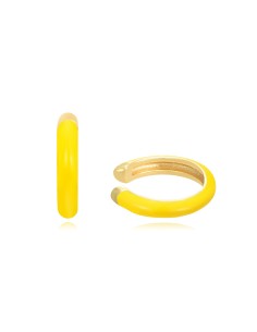 Pendientes Earcuff - Enamel - 13mm - Bañado Oro 2