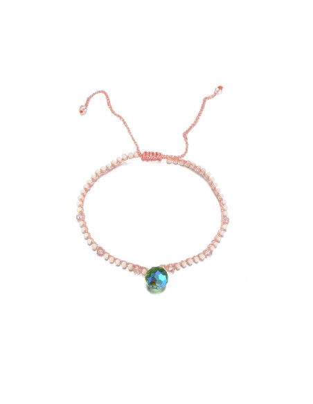 Pulsera Miyuki - 15+5 cm - Lagrima 8*9 mm