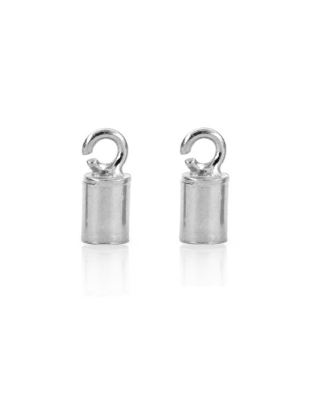 Fornitura - capuchón - 3 mm, 4 mm y 5 mm - 1 Par - Bañado Oro y Plata