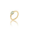 Anillo Mineral - Lágrima 7*8 - Baño en Oro de 18k