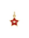 Charm Circonita Estrella - Enamel - 7 mm -  Bañada Oro