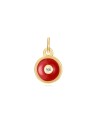 Charm Circonita Circulo - Enamel - 6 mm -  Bañada Oro