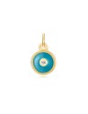 Charm Circonita Circulo - Enamel - 6 mm -  Bañada Oro