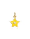 Charm Circonita Estrella - Enamel - 7 mm -  Bañada Oro