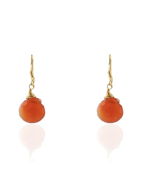 Pendientes Mineral - Lagrima - 11*12,5mm - Bañado Oro Pendientes Mineral - Lagrima - 11*12,5mm - Bañado Oro