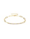 Pulsera Eslabón Tenis - Circonita - 16 + 4 cm - Bañada Oro y Plata Rodiada