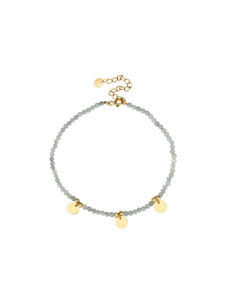Pulsera Mineral Multi - 18+5 cm - Bañado Oro