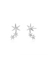 Pendientes 3 Estrellas 10 * 16.5 mm