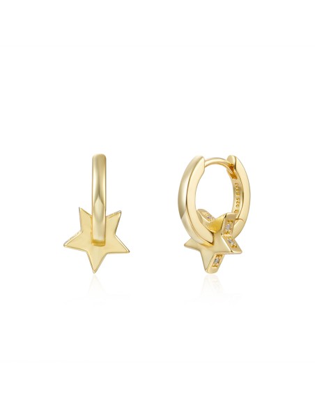 Pendientes Aro Estrella - 7*7mm Pendientes Aro Estrella - 7*7mm