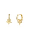 Pendientes Aro Estrella - 7*7mm