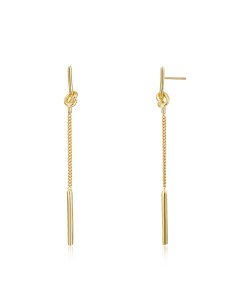 Pendientes Plata 60mm Cadena 2