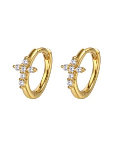 Pendiente Cruz - Circonita 2