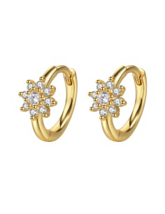 Pendiente Flor - Circonita 2