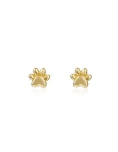 Pendientes Huella De Perro 5*5mm 2