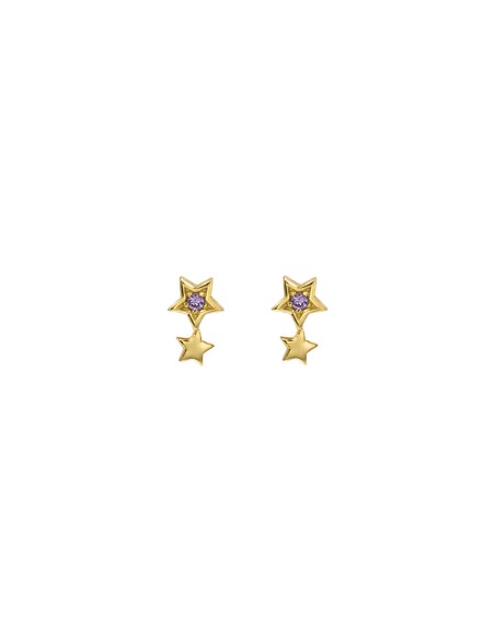 Pendientes Circonita - Estrella 3*5mm