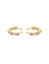 Pendientes Earcuff - Lagrima 14mm - Bañado Oro