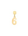 Charm Acero - Deslizable Numero 8mm - Color Oro y Acero