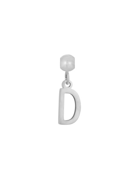 Charm Acero - Deslizable Letra 8mm - Color Oro y Acero