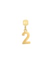 Charm Acero - Deslizable Numero 8mm - Color Oro y Acero