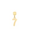 Charm Acero - Deslizable Numero 8mm - Color Oro y Acero