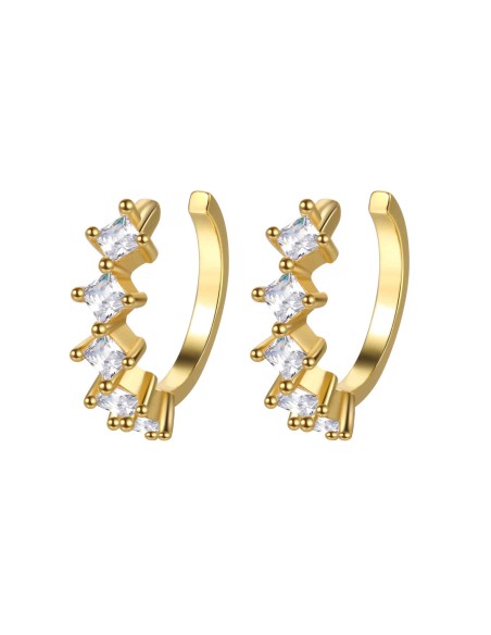 Earcuff Pendiente - 13mm - Circonita