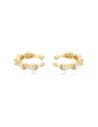 Pendientes Earcuff - Lagrima 14mm - Bañado Oro