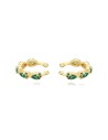 Pendientes Earcuff - Lagrima 14mm - Bañado Oro