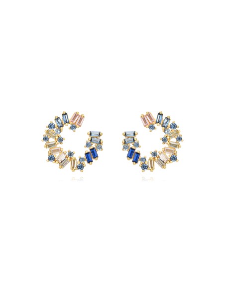 Pendientes Circulo - 18mm - Bañado Oro