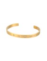 Pulsera Acero Esclava - Sol Circonita - 62mm - Bañado Oro