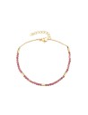 Pulsera Acero Mineral - 17 + 3 cm - Color Oro