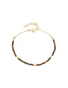 Pulsera Acero Mineral - 17 + 3 cm - Color Oro