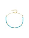 Pulsera Acero Mineral - 17 + 3 cm - Color Oro