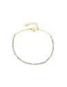 Pulsera Acero Mineral - 17 + 3 cm - Color Oro