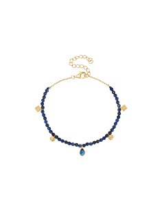 Pulsera Mineral - 2,5mm - 16+4 cm - Bañado Oro 2