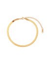 Pulsera Acero - 2 mm,3 mm, 4mm, 5 mm Herryingbone - 16+4 cm - Color Oro