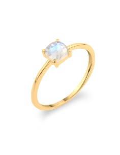 Anillo Mineral - 5 mm - Bañado Oro 2