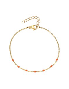 Pulsera Acero - Enamel - 16 + 3 cm - Color Oro 2